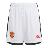 Детские шорты Adidas Home Shorts Junior 2023-24 ФК Манчестер Юнайтед