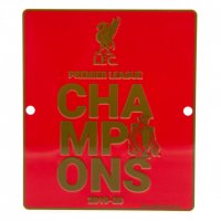 Металева віконна табличка Premier League Champions ФК Ліверпуль