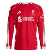 Футболка adidas Home Shirt Long Sleeve 2025-26 ФК Ліверпуль