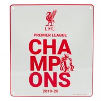 Металева табличка Premier League Champions WT ФК Ліверпуль