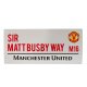Металева табличка Sir Matt Busby Way ФК Манчестер Юнайтед