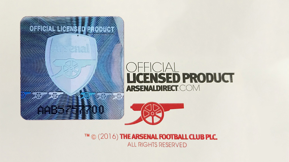 Голограмма Кулон з ланцюжком зі стерлінгового срібла CR ФК Арсенал 