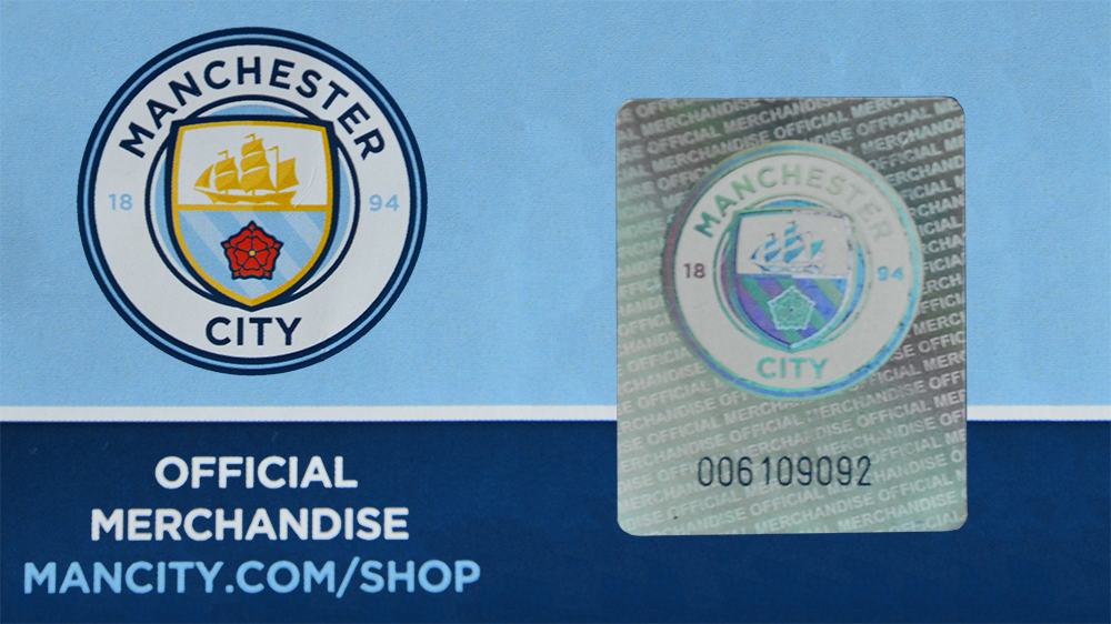 Голограмма Поздравительная открытка Stickers ФК Манчестер Сити 